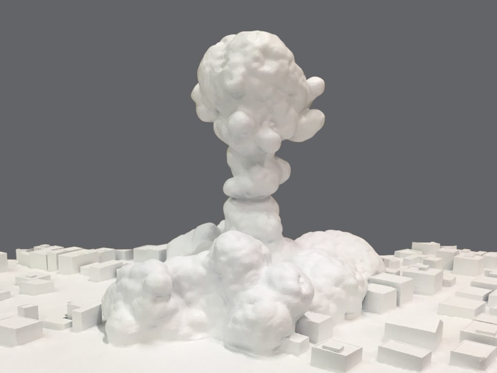 Smoke plume model for Science Gallery exhibition